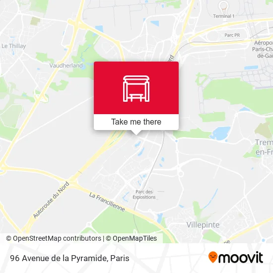 96 Avenue de la Pyramide map