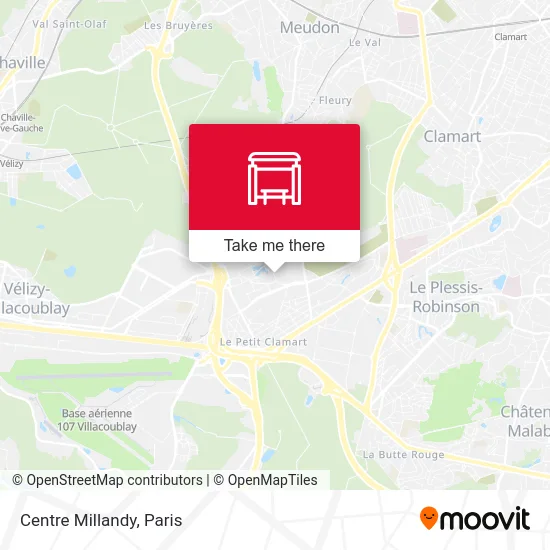 Mapa Centre Millandy