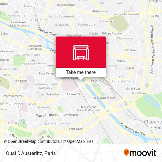 Quai D'Austerlitz map