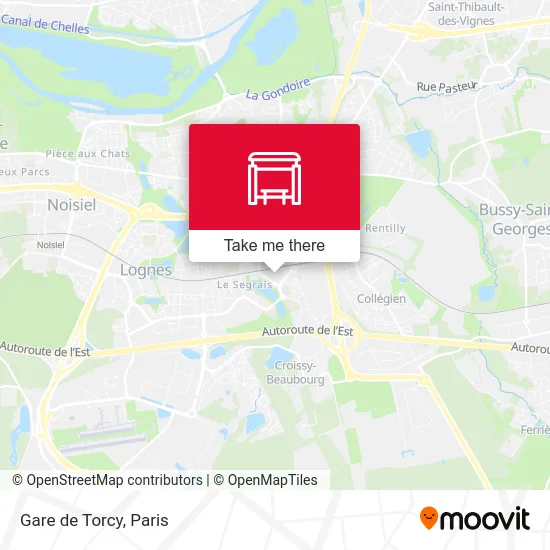 Gare de Torcy map