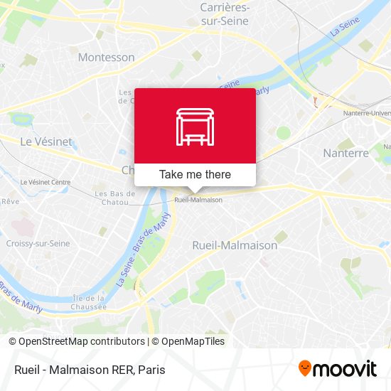 Rueil - Malmaison RER map