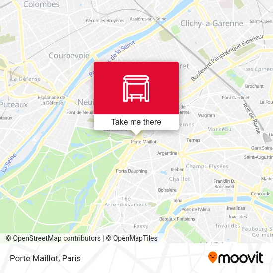 Porte Maillot map