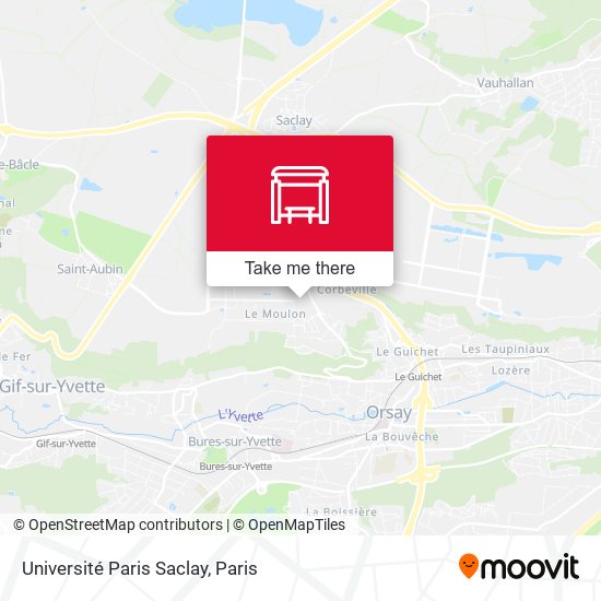 Université Paris Saclay map