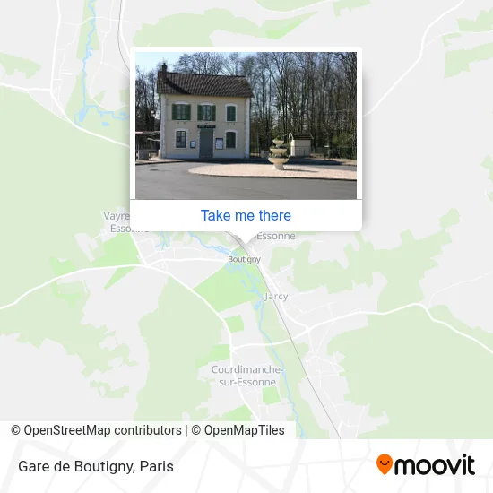 Gare de Boutigny map