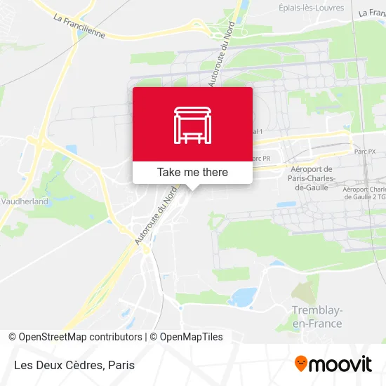 Les Deux Cèdres map