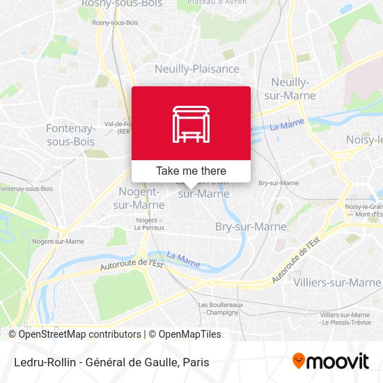 Ledru-Rollin - Général de Gaulle map