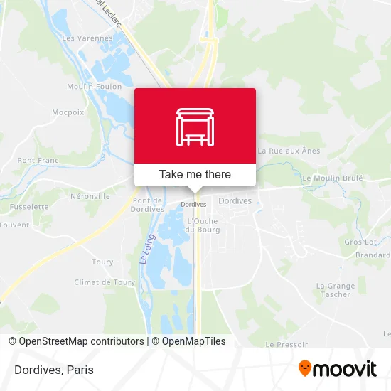 Dordives map