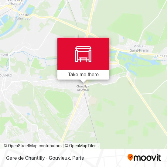 Gare de Chantilly - Gouvieux map
