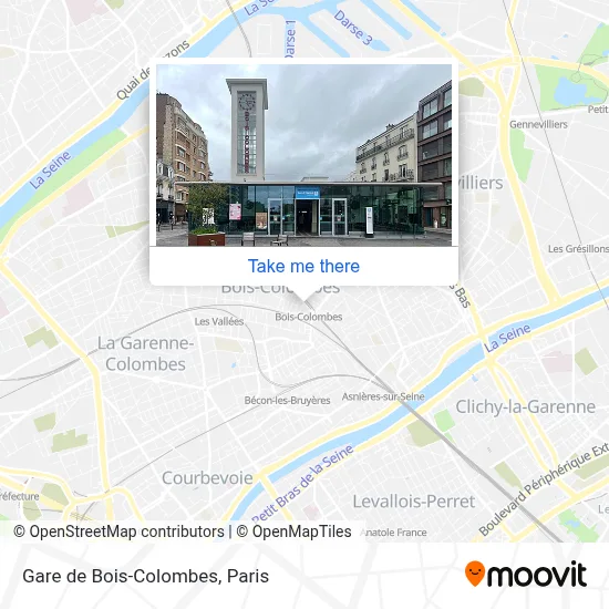 Gare de Bois-Colombes map