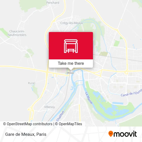 Gare de Meaux map
