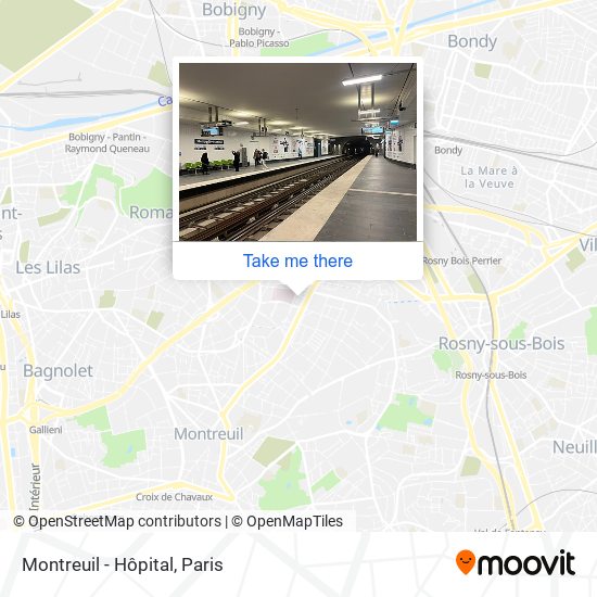 Montreuil - Hôpital map