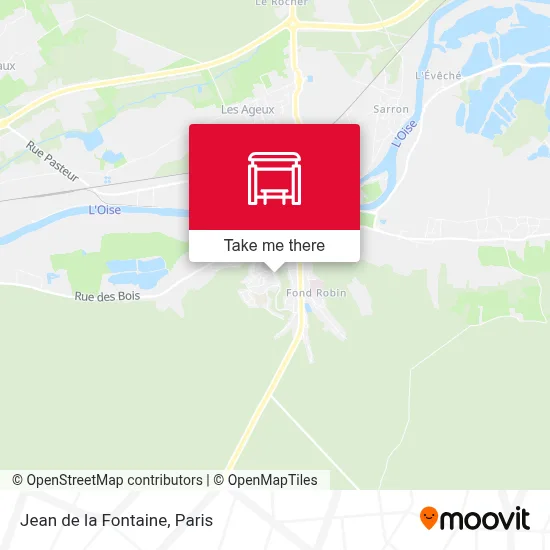 Jean de la Fontaine map