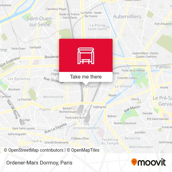 Ordener-Marx Dormoy map