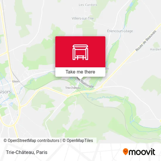 Mapa Trie-Château