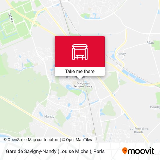 Mapa Gare de Savigny-Nandy (Louise Michel)