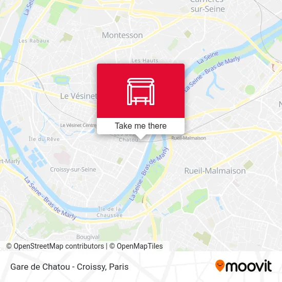 Gare de Chatou - Croissy map