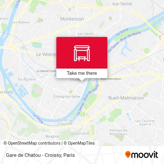 Gare de Chatou - Croissy map