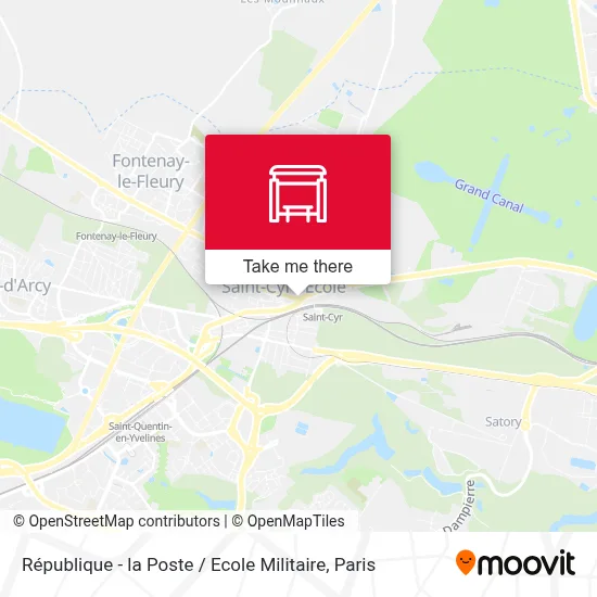 République - la Poste / Ecole Militaire map