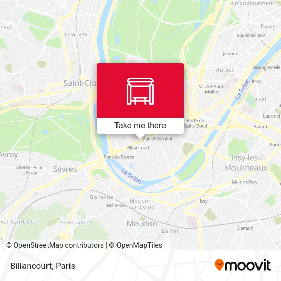 Billancourt map