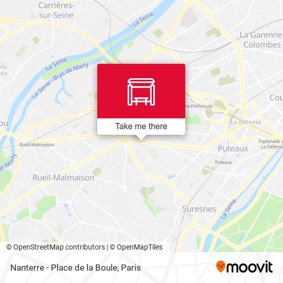Nanterre - Place de la Boule map
