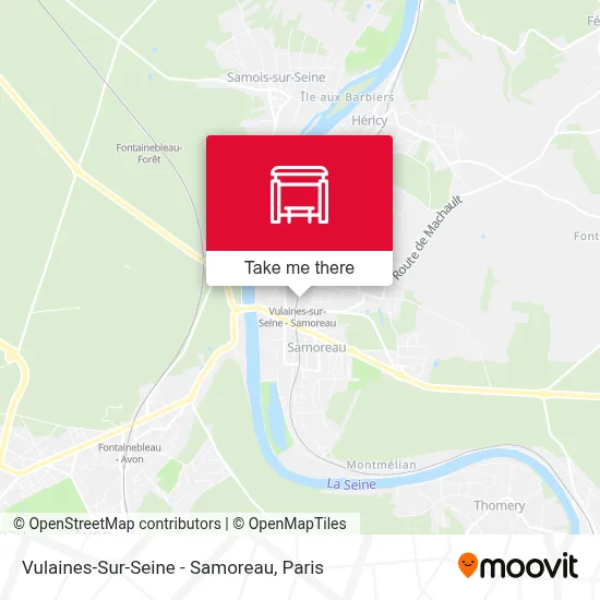 Vulaines-Sur-Seine - Samoreau map