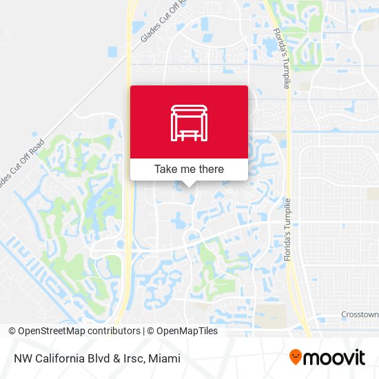 NW California Blvd & Irsc map
