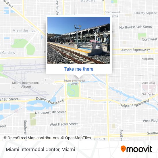 Mapa de Miami Intermodal Center