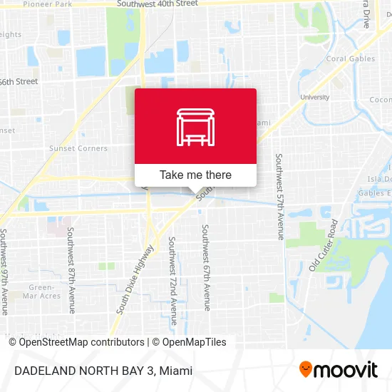 DADELAND NORTH BAY 3 map