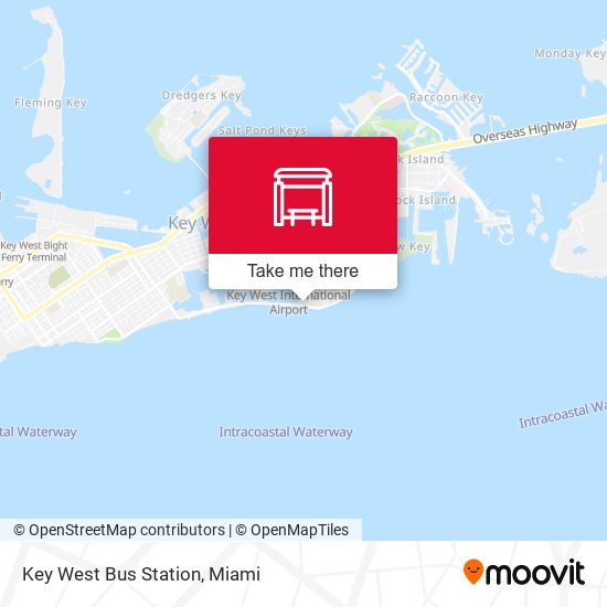 Key West Bus Station map