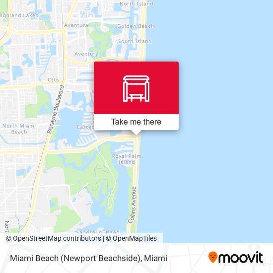 Mapa de Miami Beach (Newport Beachside)