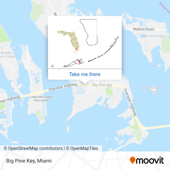 Big Pine Key map