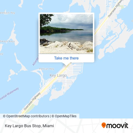 Key Largo Bus Stop map