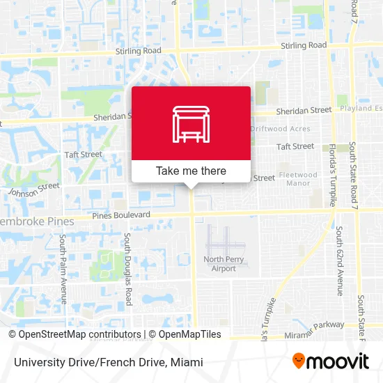 University Drive/French Drive map