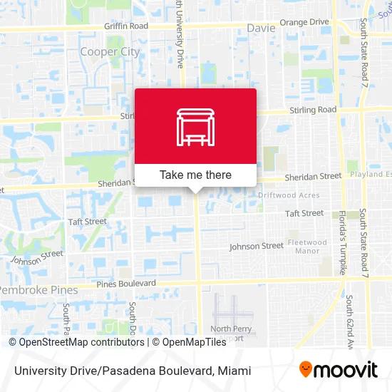University Drive / Pasadena Boulevard map