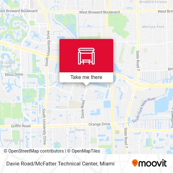 Davie Road / McFatter Technical Center map