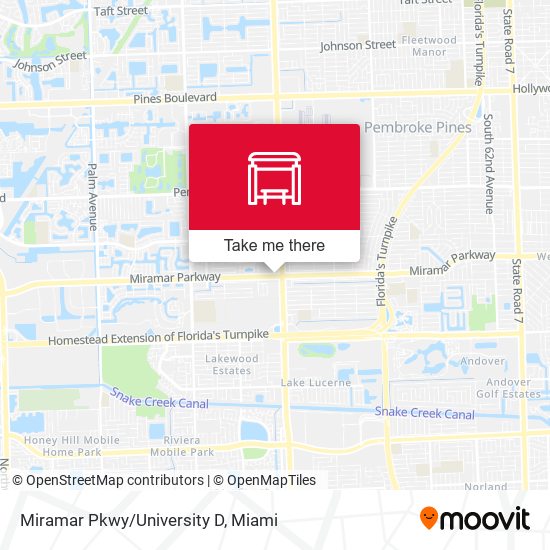 Mapa de Miramar Pkwy/University D