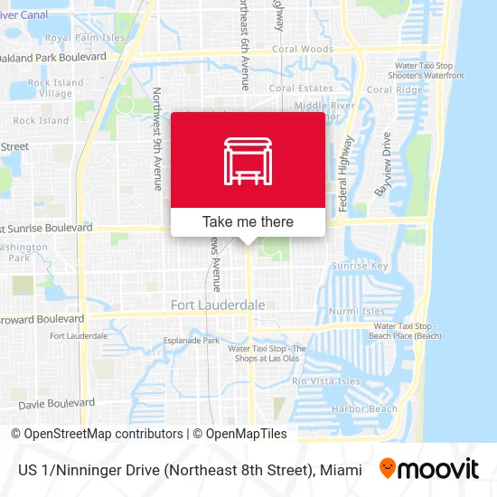 US 1 / Ninninger Drive (Northeast 8th Street) map