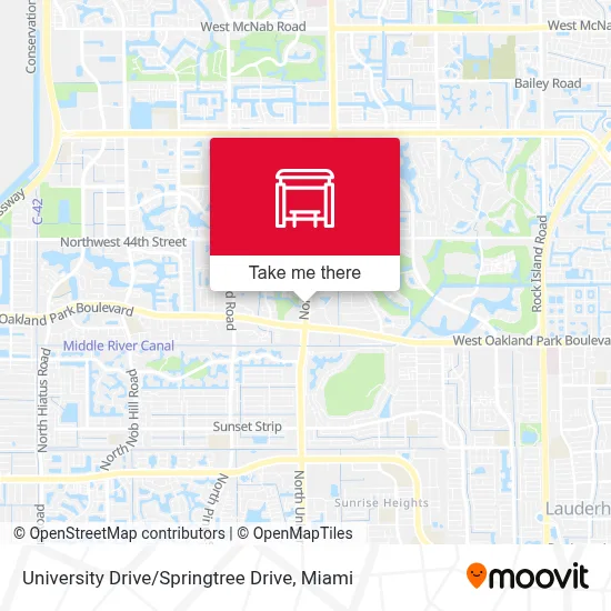 University Drive / Springtree Drive map