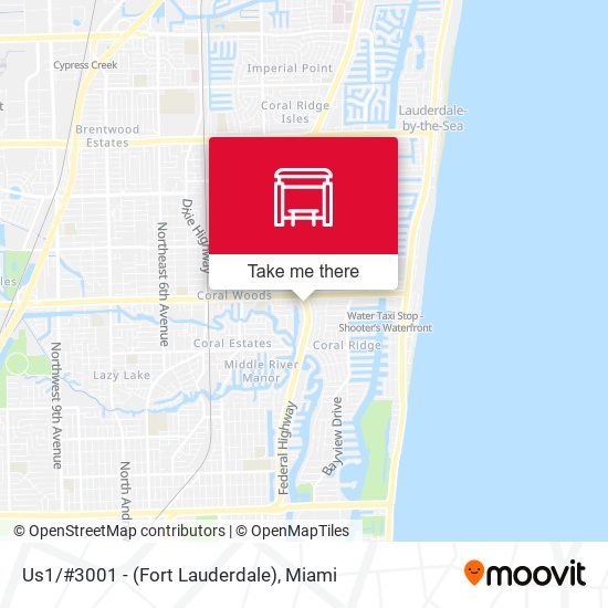 Mapa de Us1/#3001 - (Fort Lauderdale)
