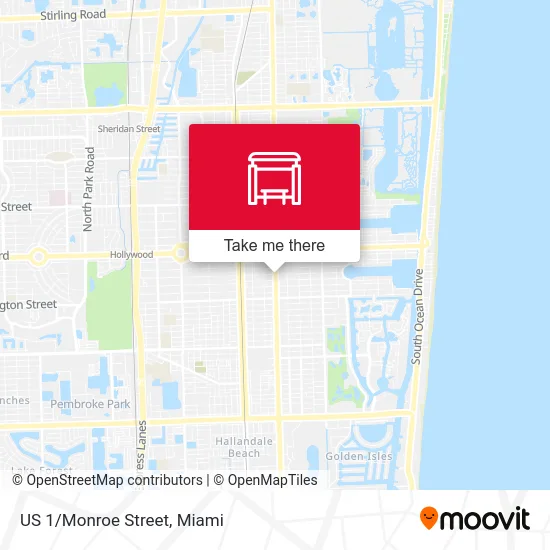 US 1/Monroe Street map