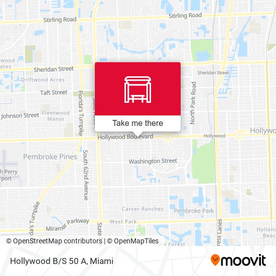 Hollywood B/S 50 A map