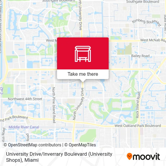 University Drive / Inverrary Boulevard (University Shops) map