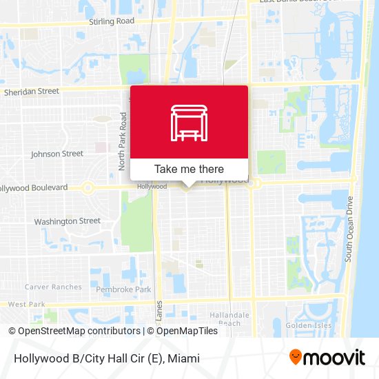 Hollywood B/City Hall Cir (E) map