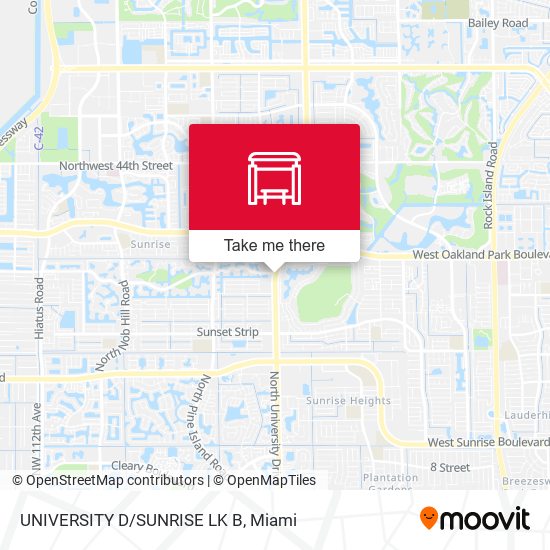 University D/Sunrise Lk B map