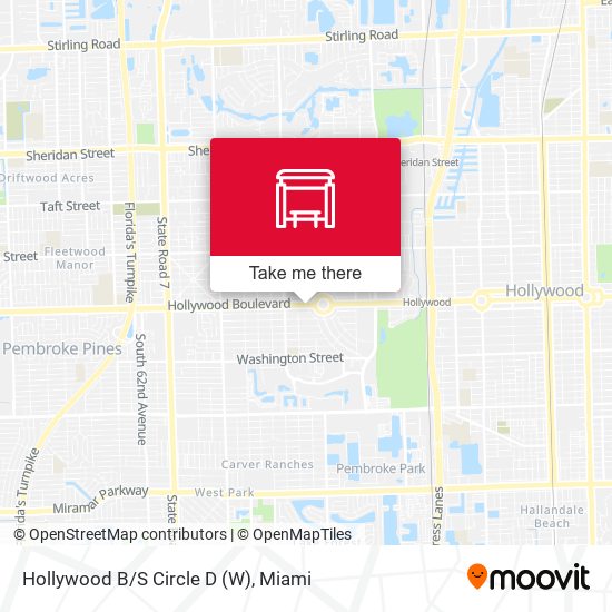 Hollywood B/S Circle D (W) map