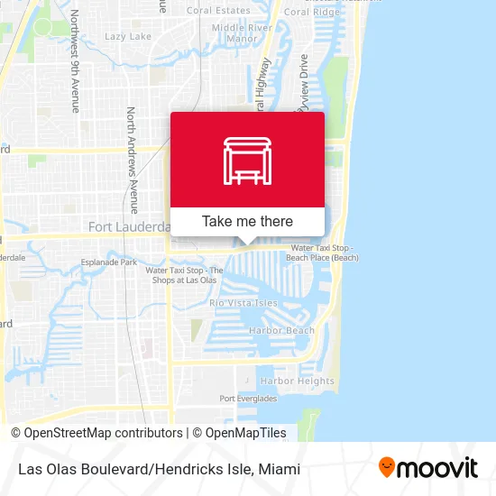 Las Olas Boulevard / Hendricks Isle map
