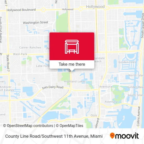 County Line Road / Southwest 11th Avenue map
