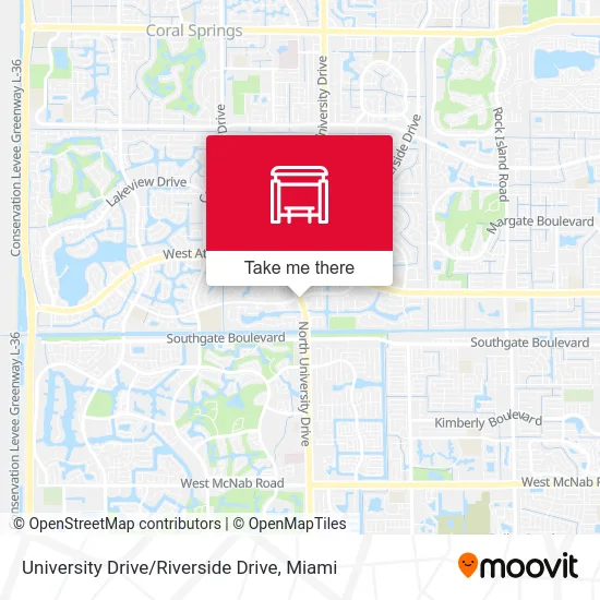 University Drive / Riverside Drive map
