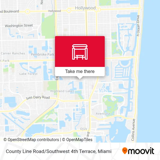 County Line Road / Southwest 4th Terrace map