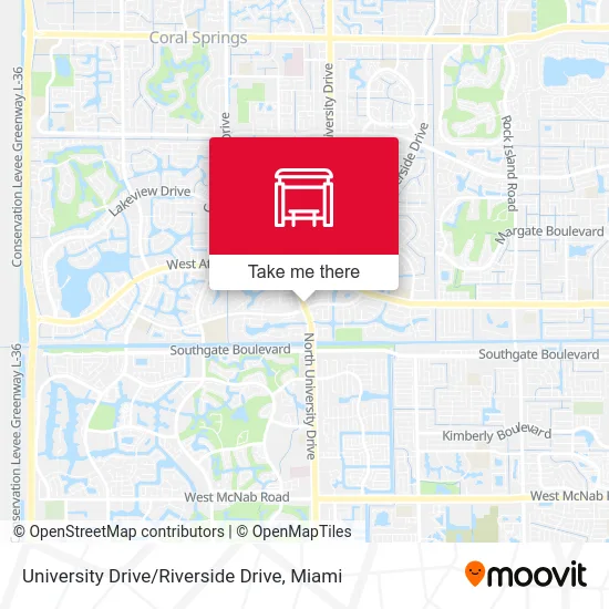 University Drive / Riverside Drive map